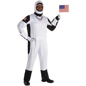 Astronaut In Flight Mens Adult Size XXL Fits 48-52 Halloween Costume Jumpsuit